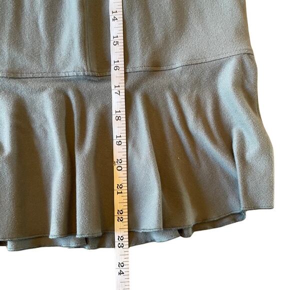 Athleta Gatsby Pull On Flounce Hem Skirt Gray Blue Size Medium 0627A - Picture 5 of 6
